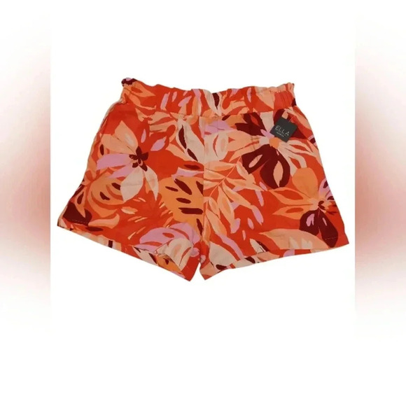 Rafaella  NWT 100% Cotton Floral Shorts Sixe 2X - Picture 3 of 7
